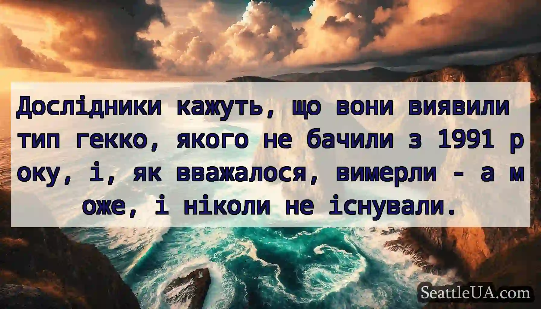 Дослідники кажуть, що вони виявили тип гекко,