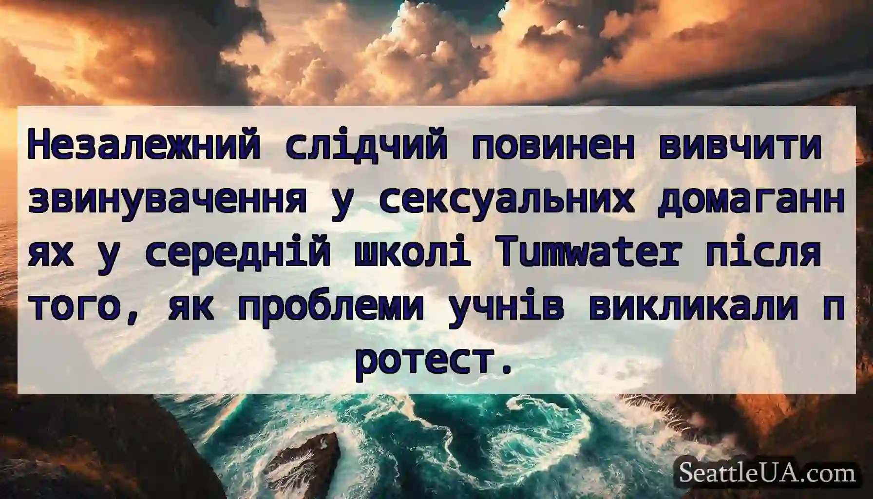 Незалежний слідчий повинен вивчити звинувачення у