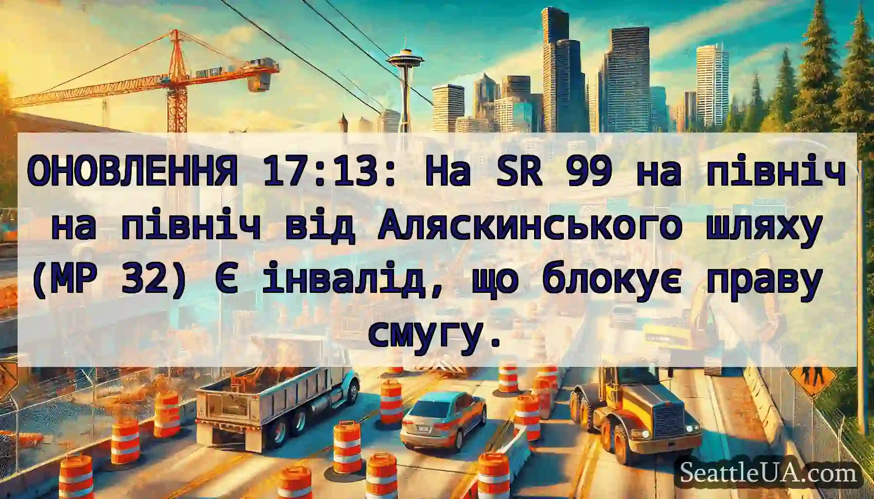ОНОВЛЕННЯ 17:13: На SR 99 на північ на північ від
