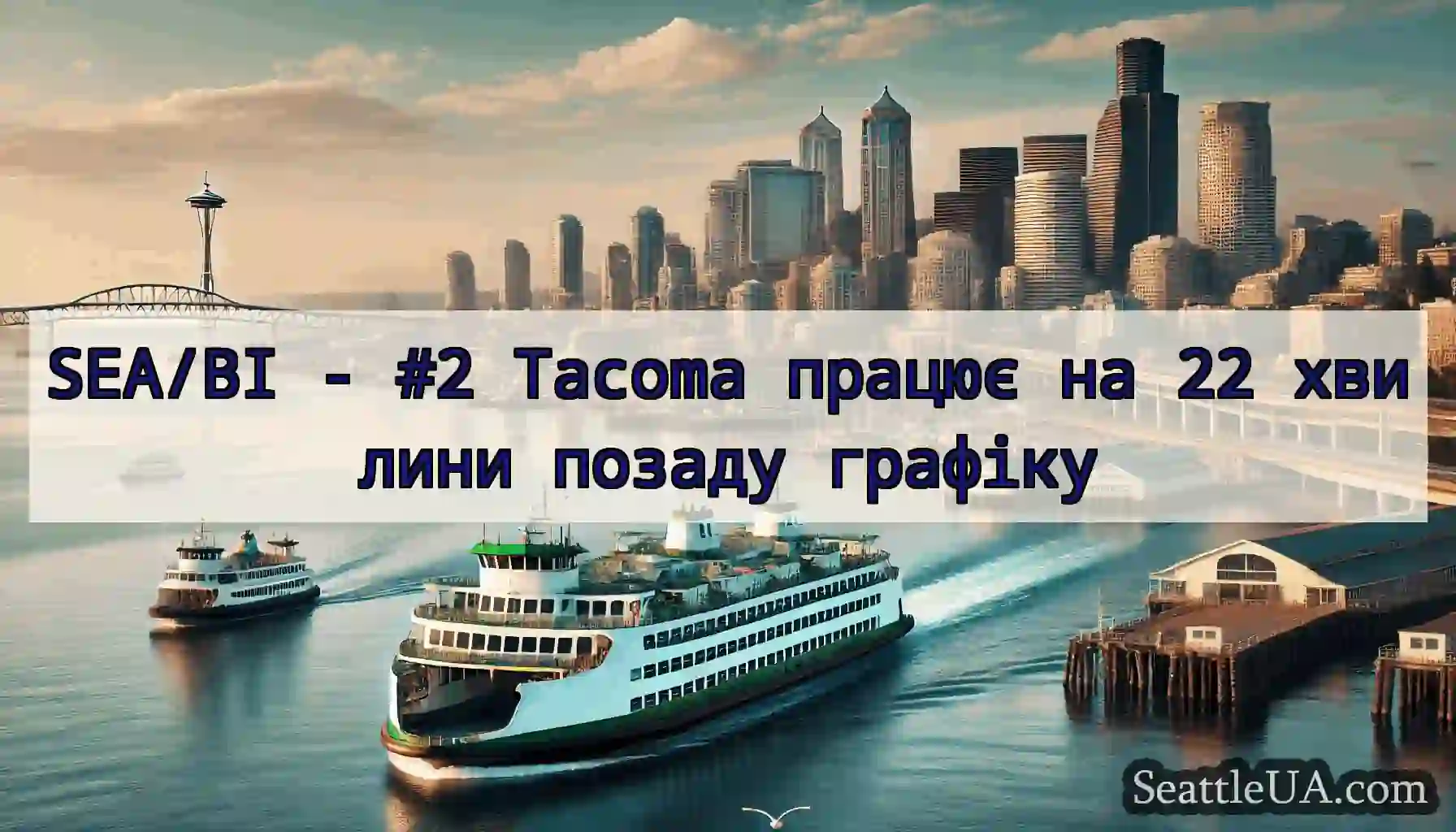 SEA/BI - #2 Tacoma працює на 22 хвилини позаду