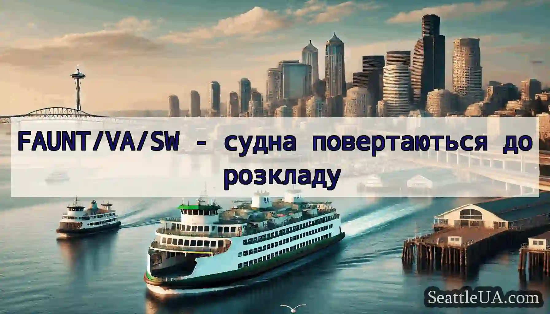FAUNT/VA/SW - судна повертаються до розкладу