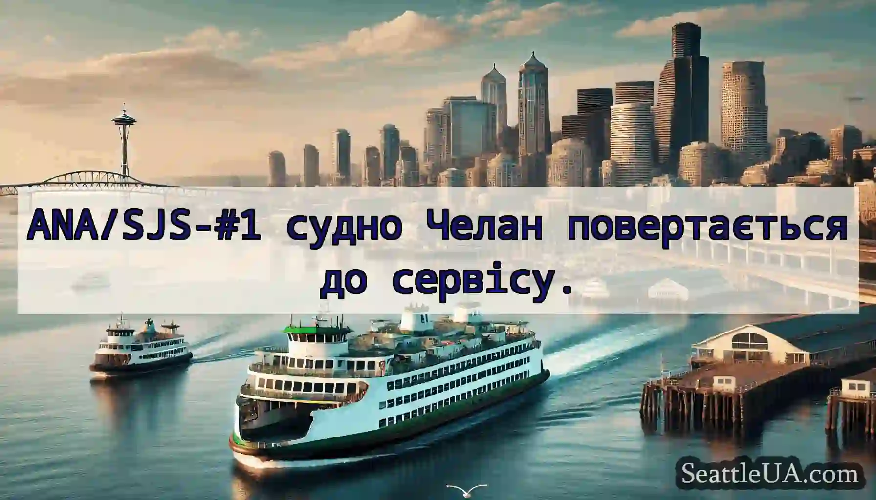 ANA/SJS-#1 судно Челан повертається до сервісу.