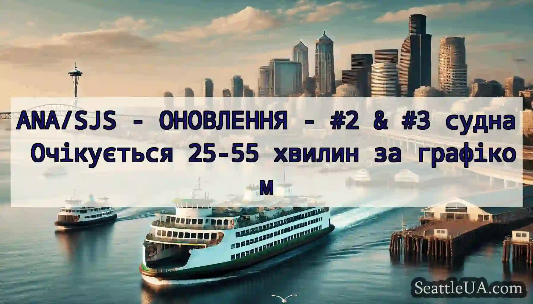 ANA/SJS - ОНОВЛЕННЯ - #2 & #3 судна Очікується