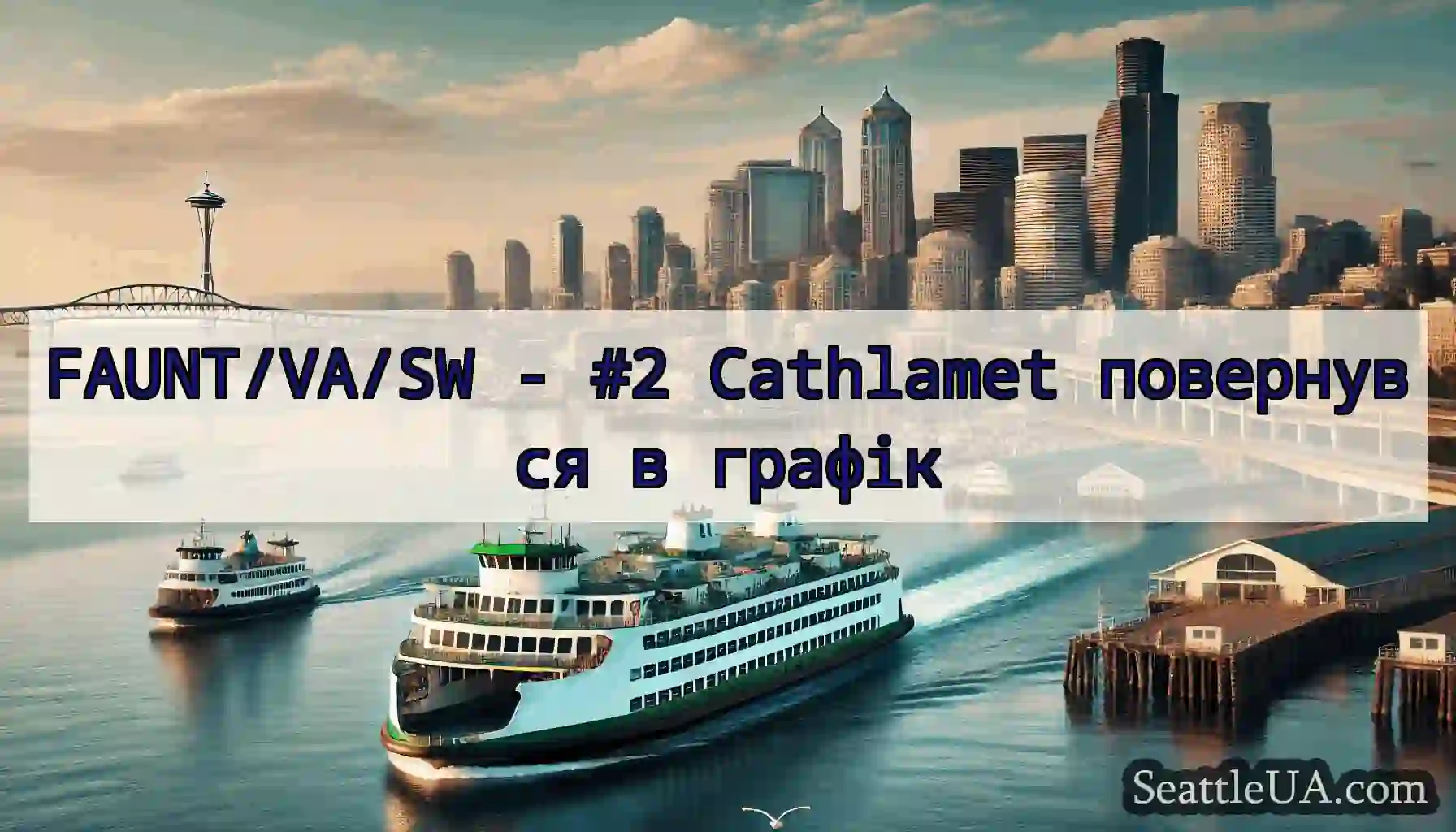 FAUNT/VA/SW - #2 Cathlamet повернувся в графік