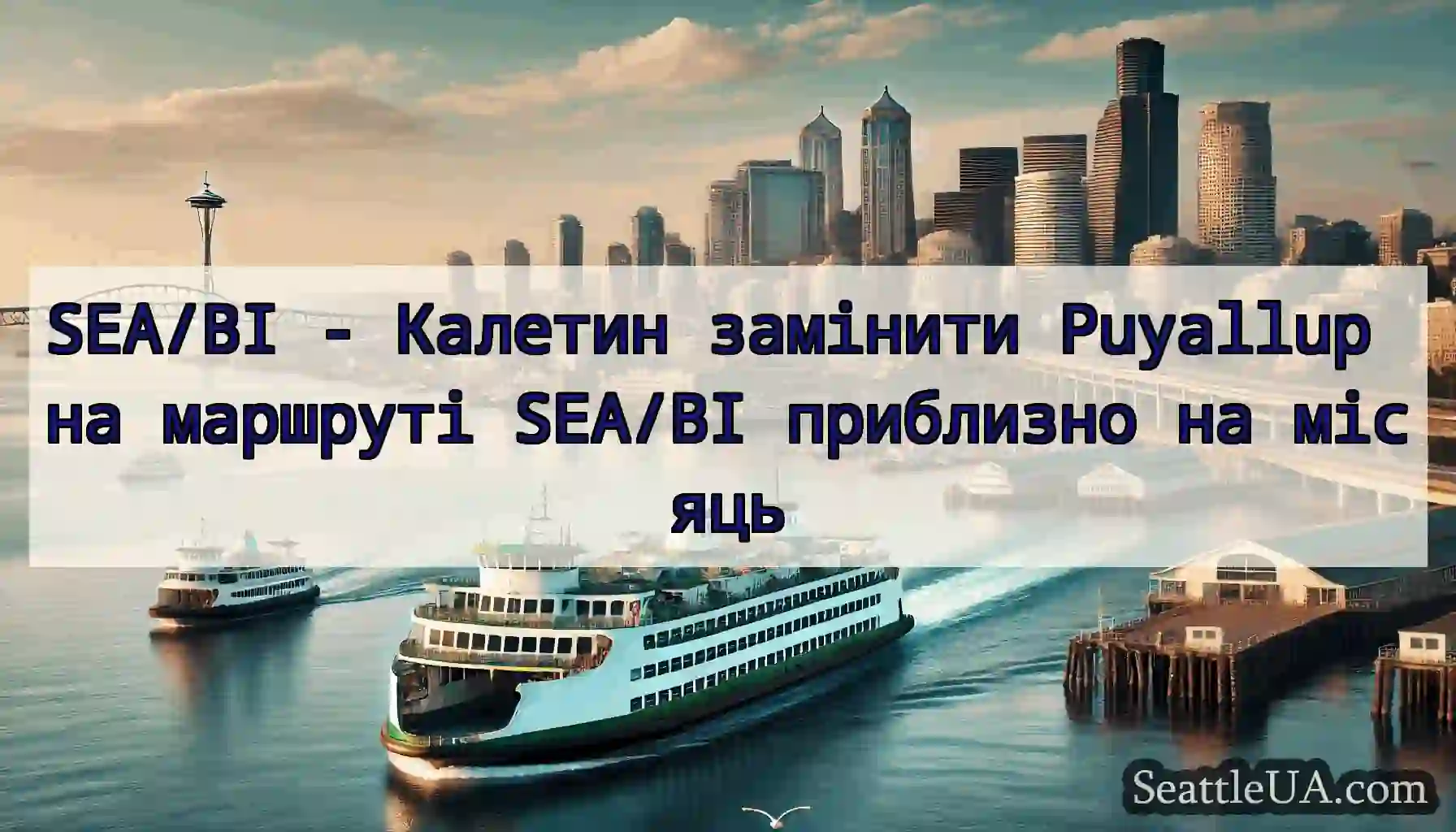 SEA/BI - Калетин замінити Puyallup на маршруті