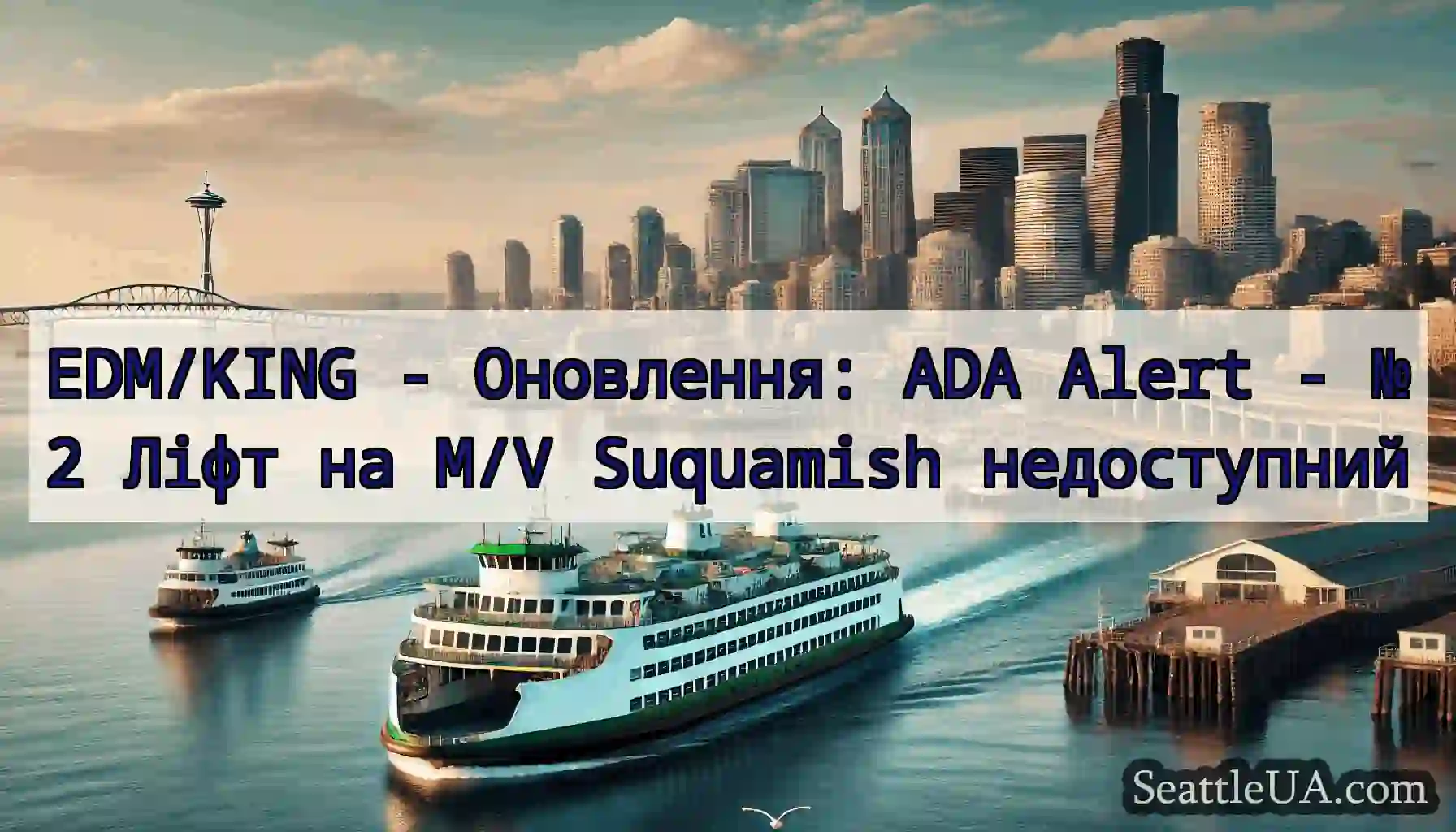 EDM/KING - Оновлення: ADA Alert - №2 Ліфт на M/V