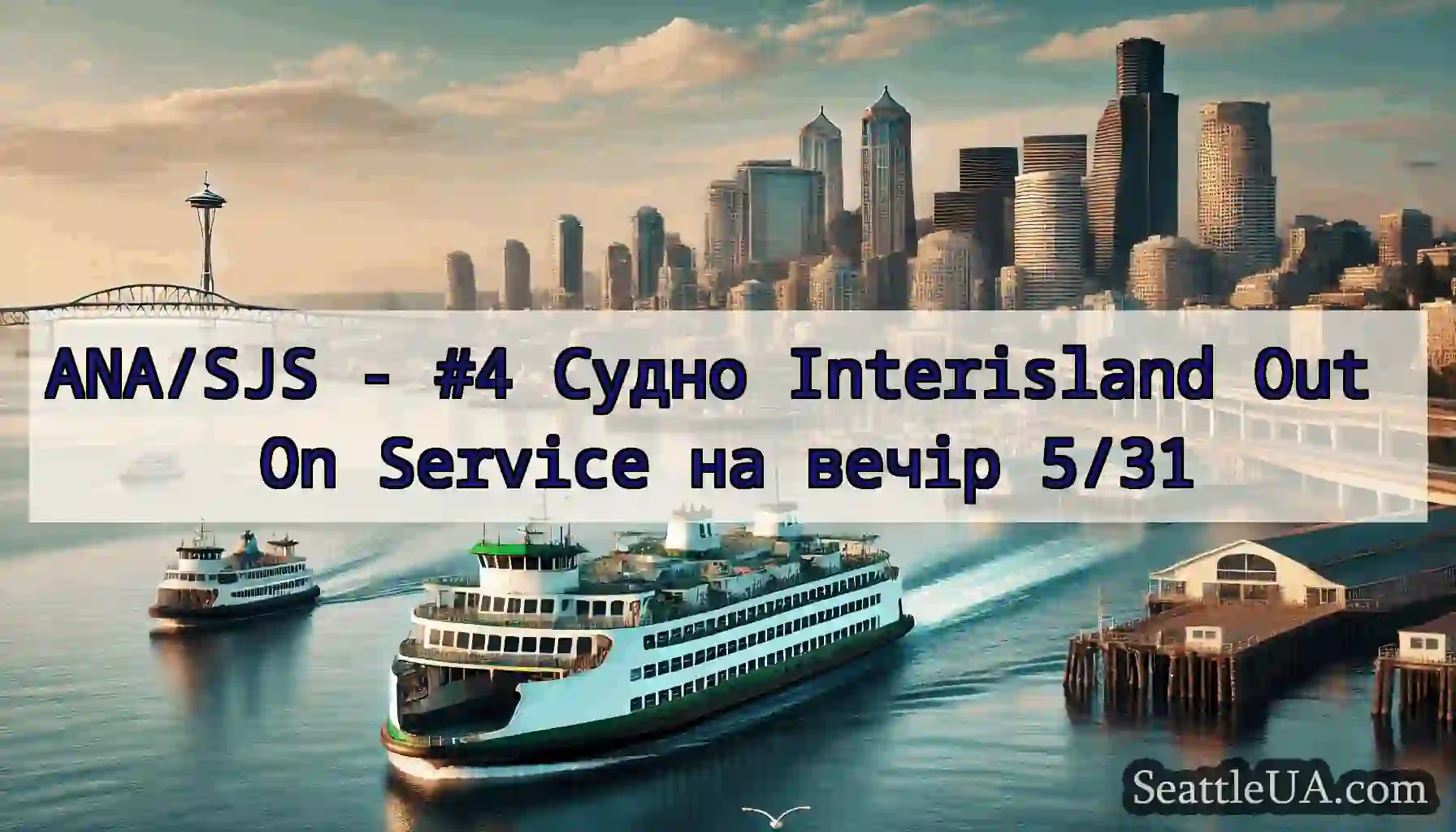 ANA/SJS - #4 Судно Interisland Out On Service на