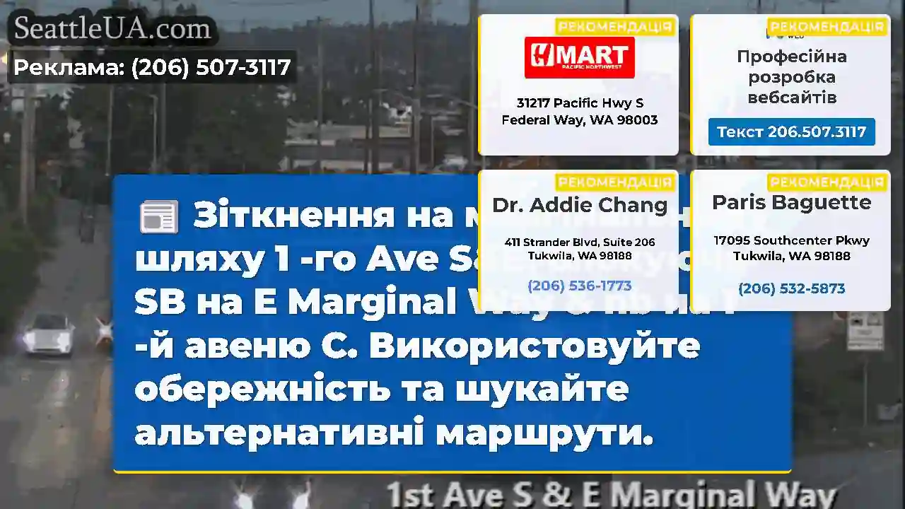 Зіткнення на маргінальному шляху 1 -го Ave S&E,