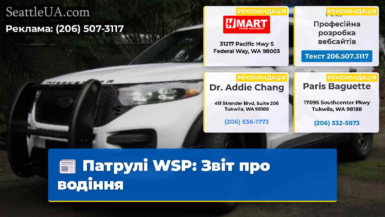 Патрулі WSP Звіт про водіння