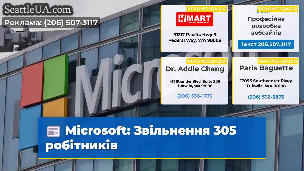 Microsoft Звільнення 305 робітників