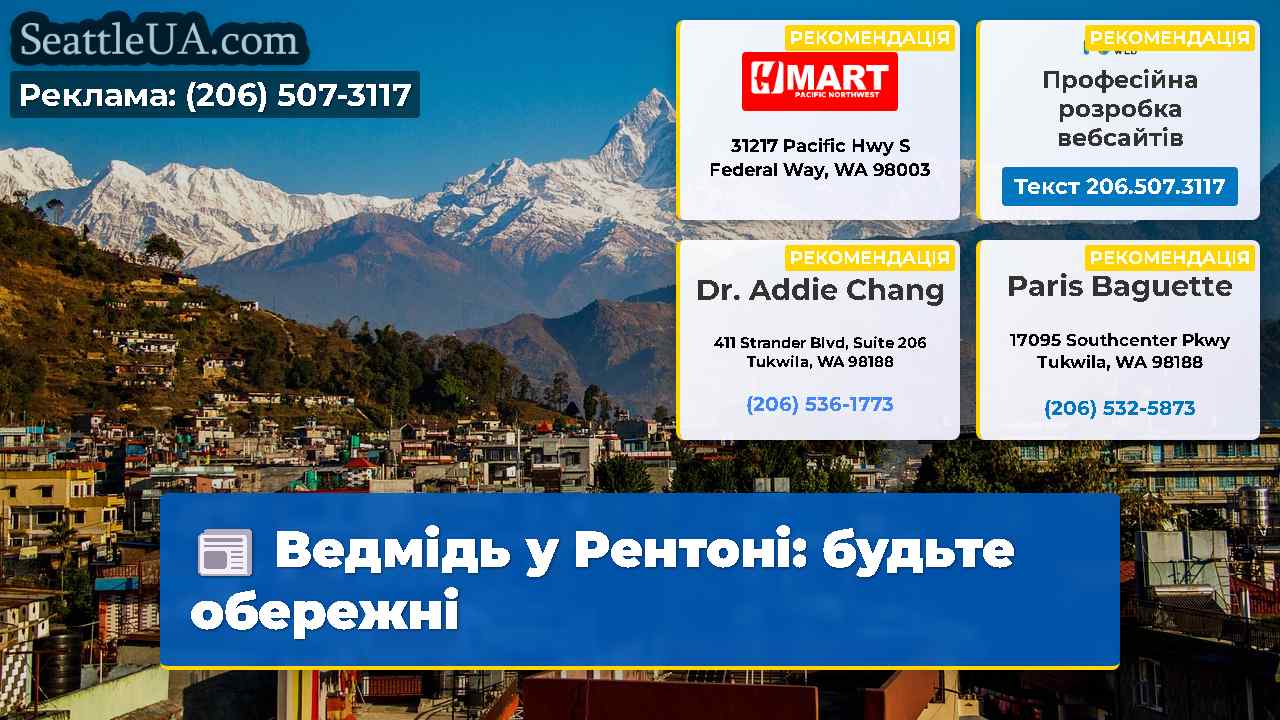Ведмідь у Рентоні будьте обережні