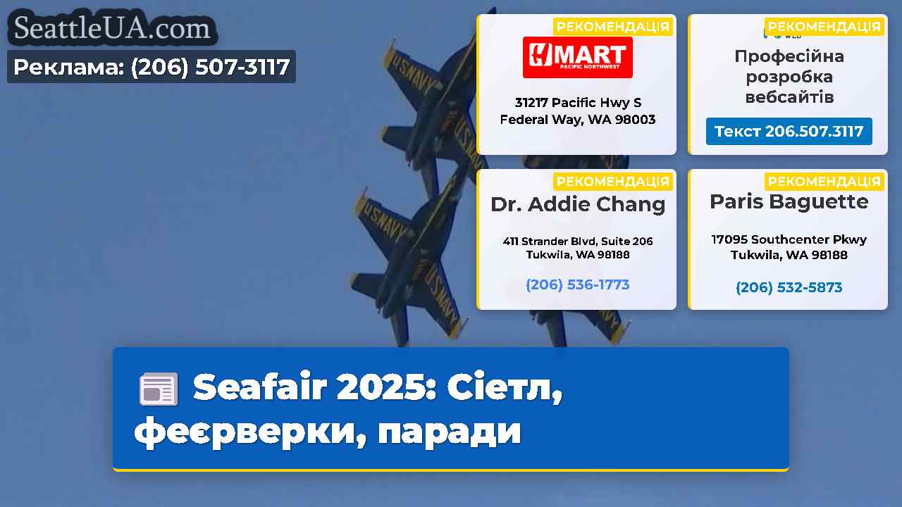 Seafair 2025 Сіетл феєрверки паради