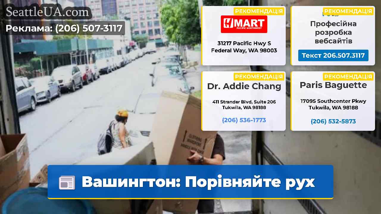 Вашингтон: Порівняйте рух