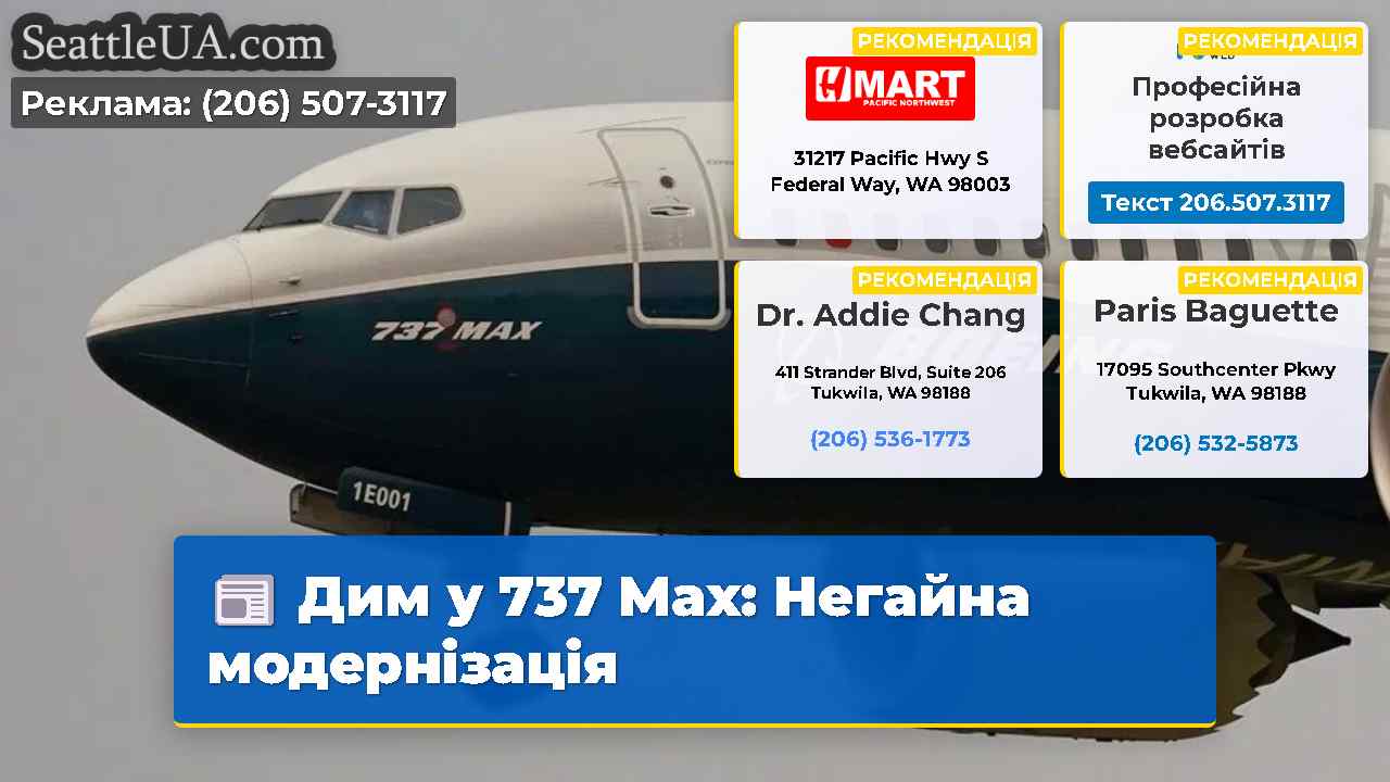 Дим у 737 Max Негайна модернізація
