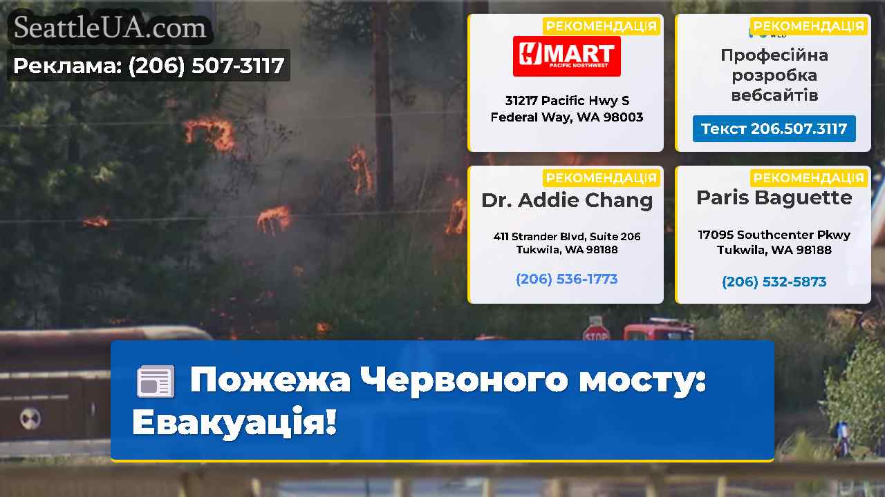 Пожежа Червоного мосту Евакуація!