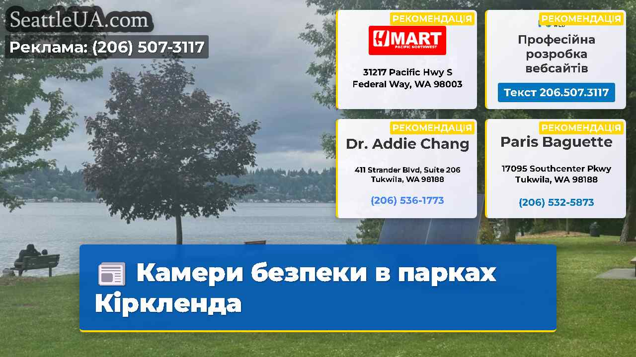 Камери безпеки в парках Кіркленда