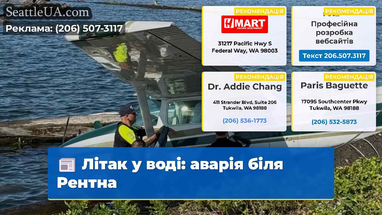 Літак у воді: аварія біля Рентна