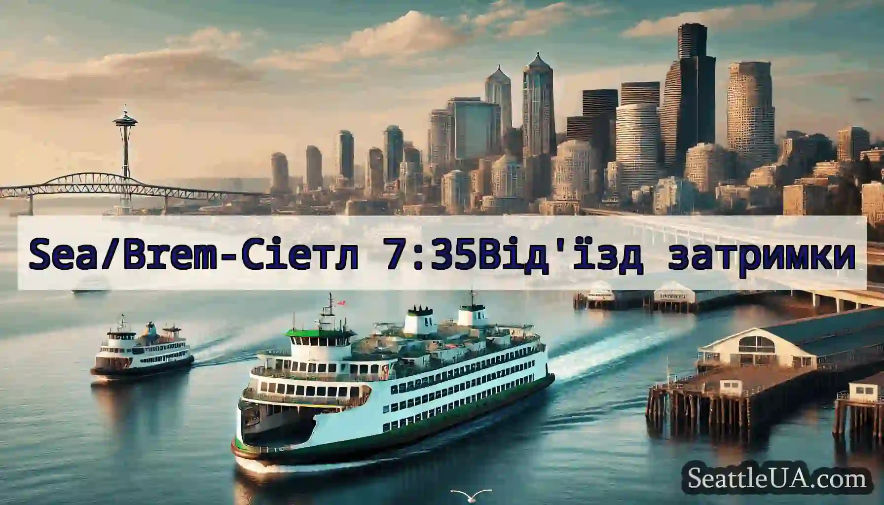 Sea/Brem-Сіетл 7:35Від'їзд затримки