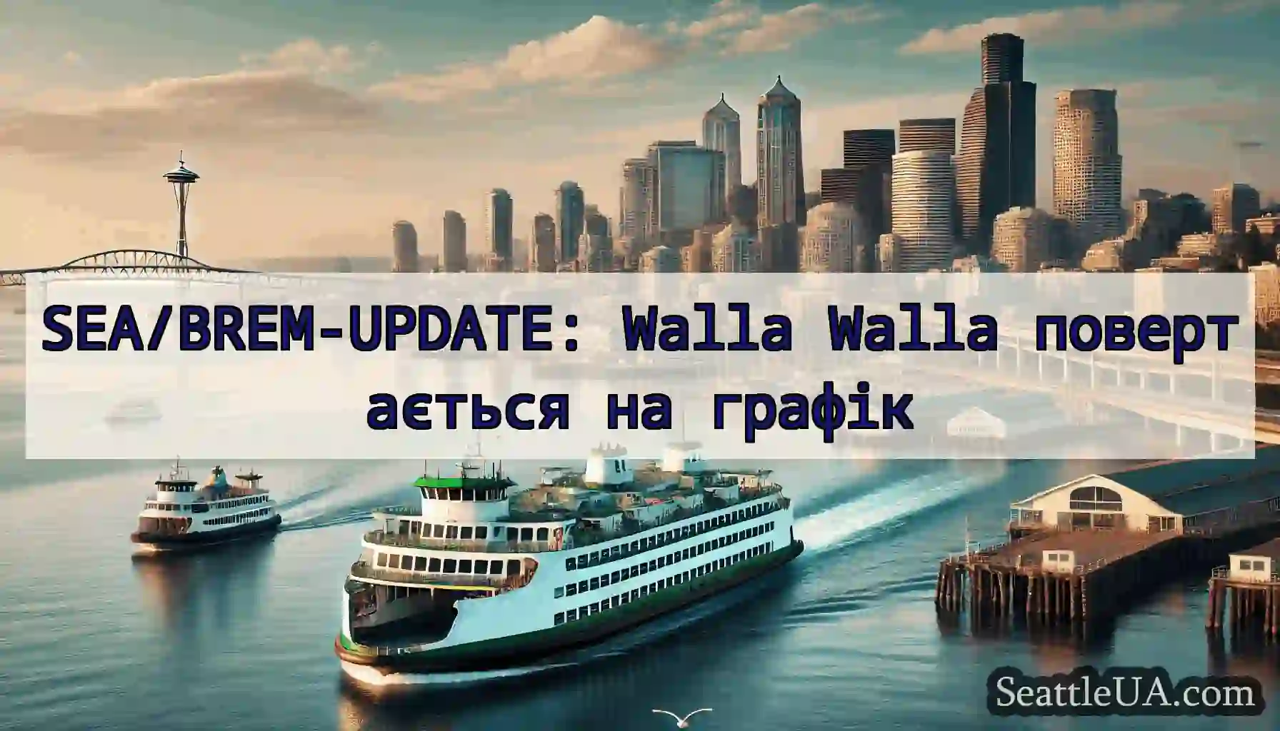 SEA/BREM-UPDATE: Walla Walla повертається на