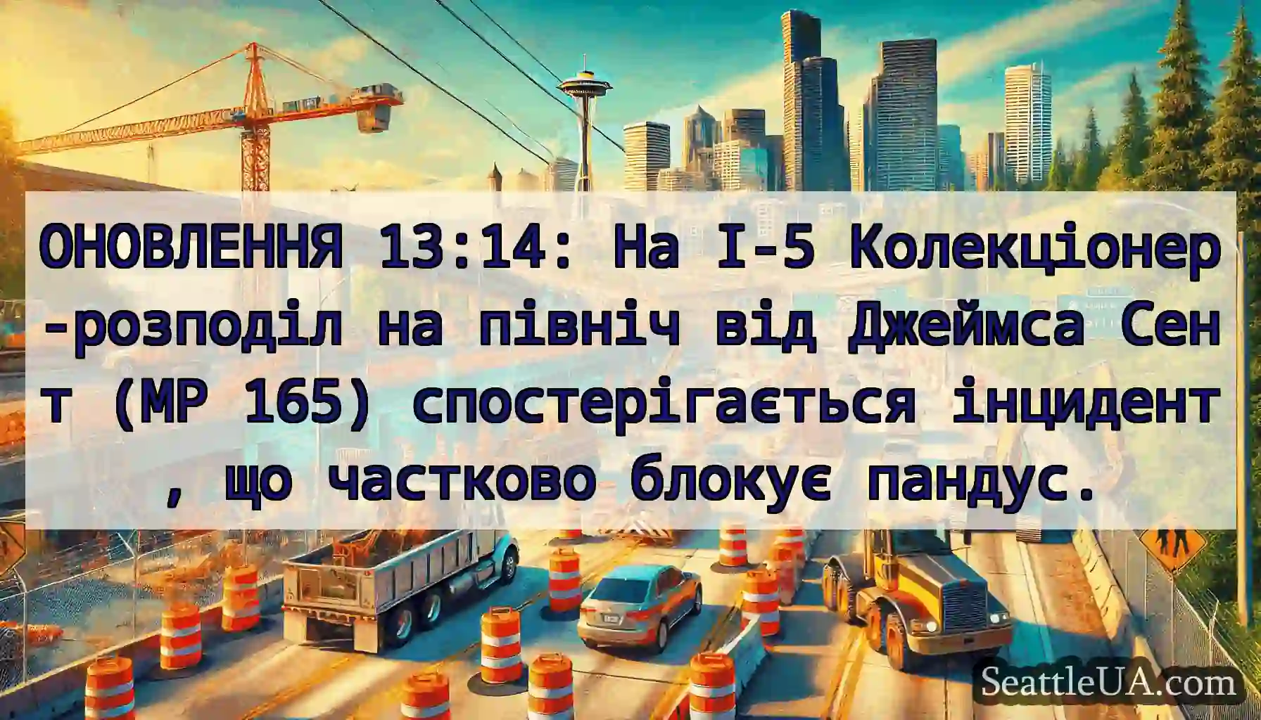 ОНОВЛЕННЯ 13:14: На I-5 Колекціонер-розподіл на