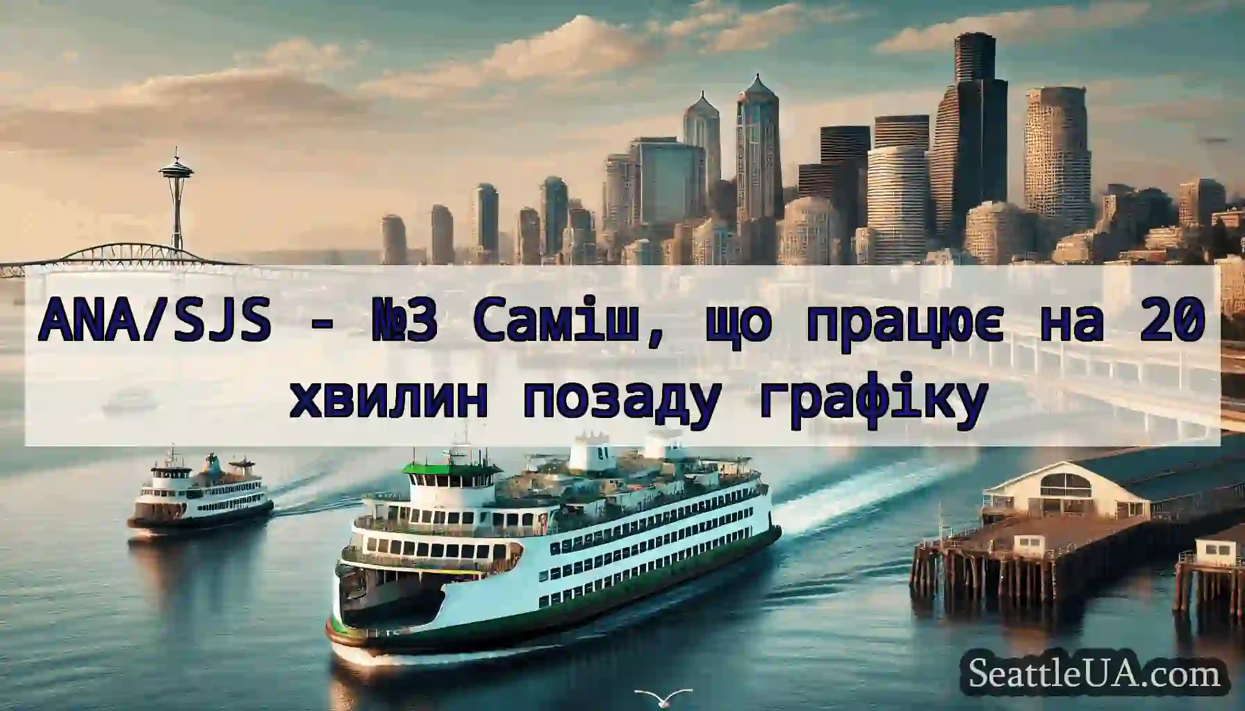 ANA/SJS - №3 Саміш, що працює на 20 хвилин позаду