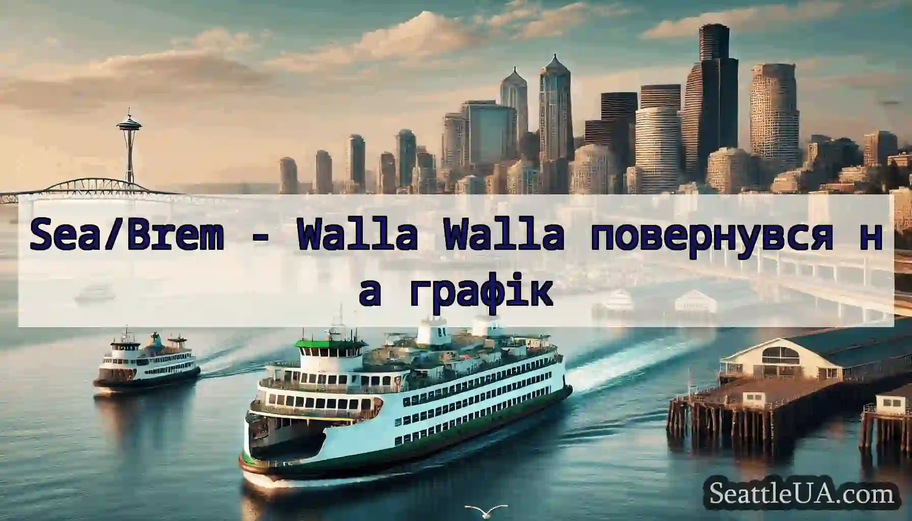 Sea/Brem - Walla Walla повернувся на графік