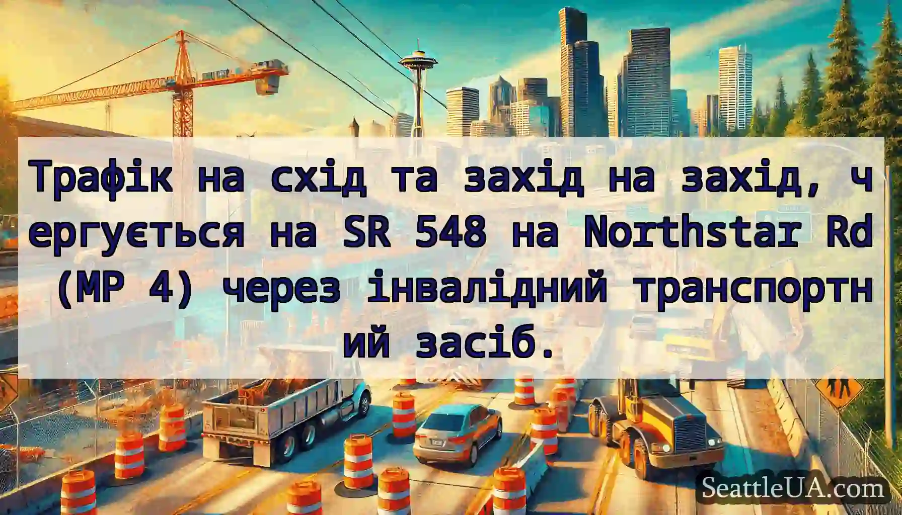 Трафік на схід та захід на захід, чергується на