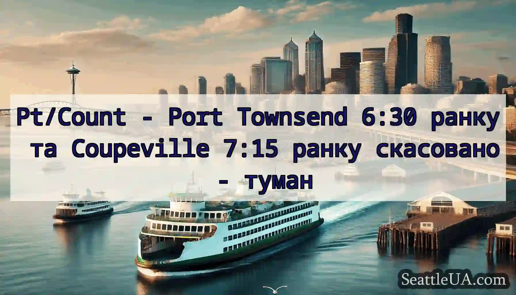 Pt/Count - Port Townsend 6:30 ранку та Coupeville