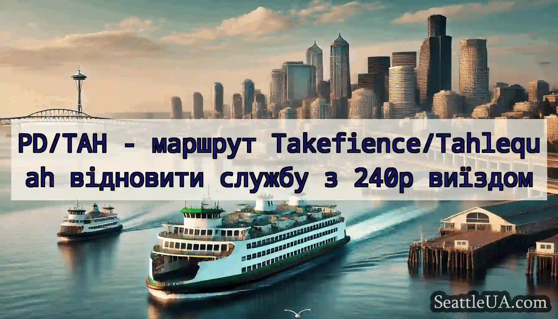 PD/TAH - маршрут Takefience/Tahlequah відновити