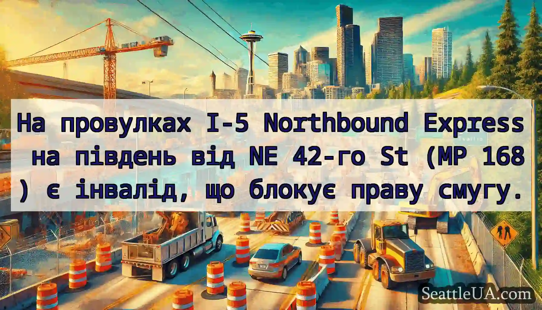 На провулках I-5 Northbound Express на південь