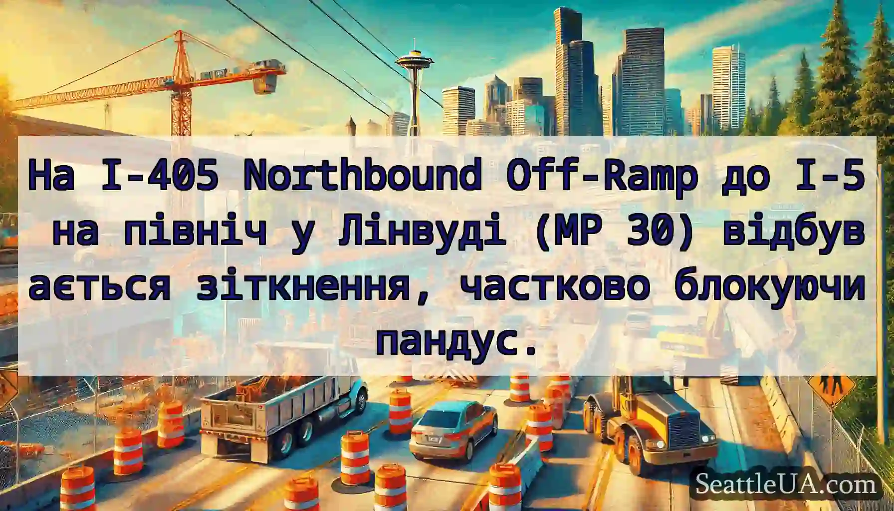 На I-405 Northbound Off-Ramp до I-5 на північ у