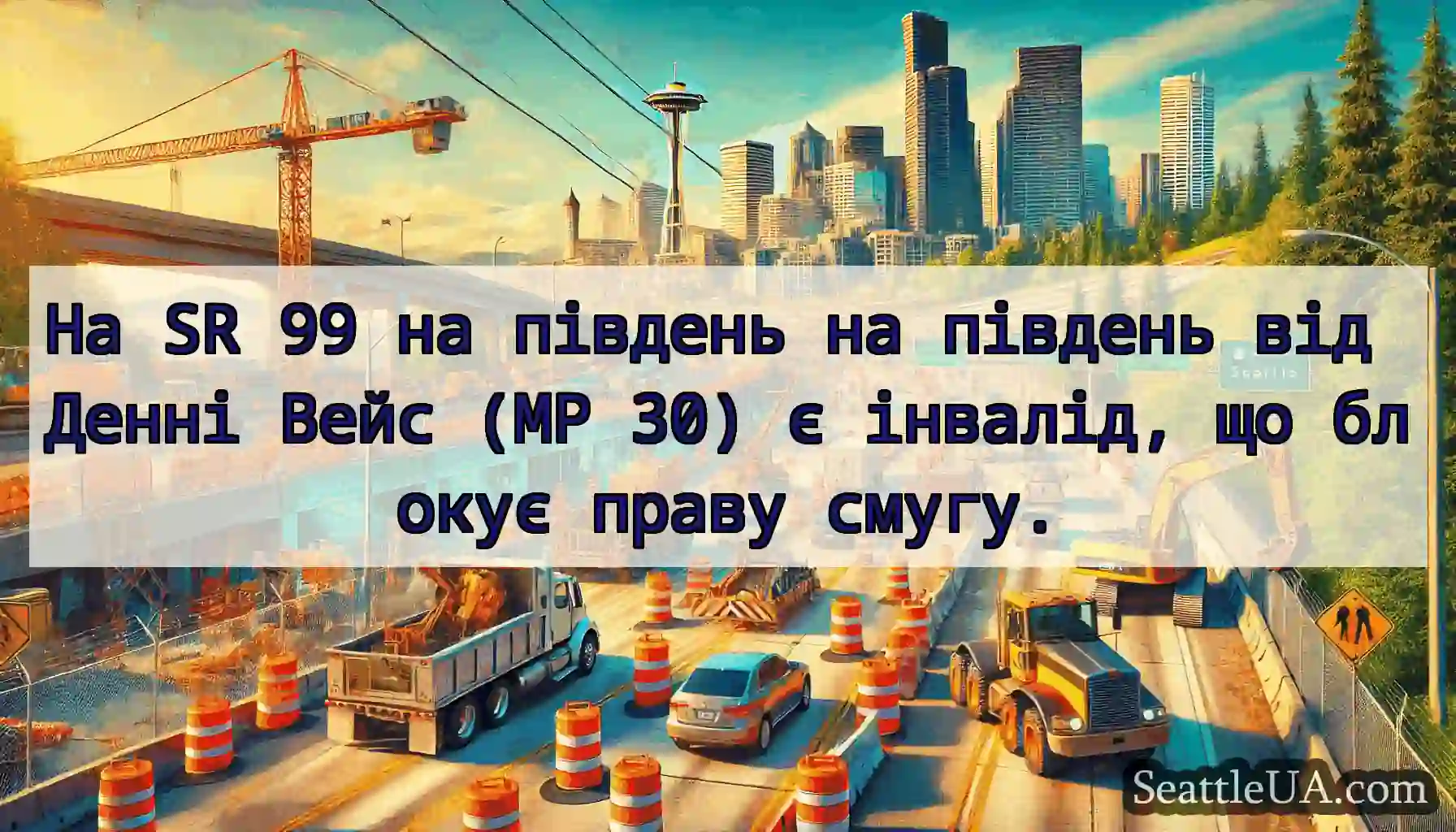 На SR 99 на південь на південь від Денні Вейс (MP