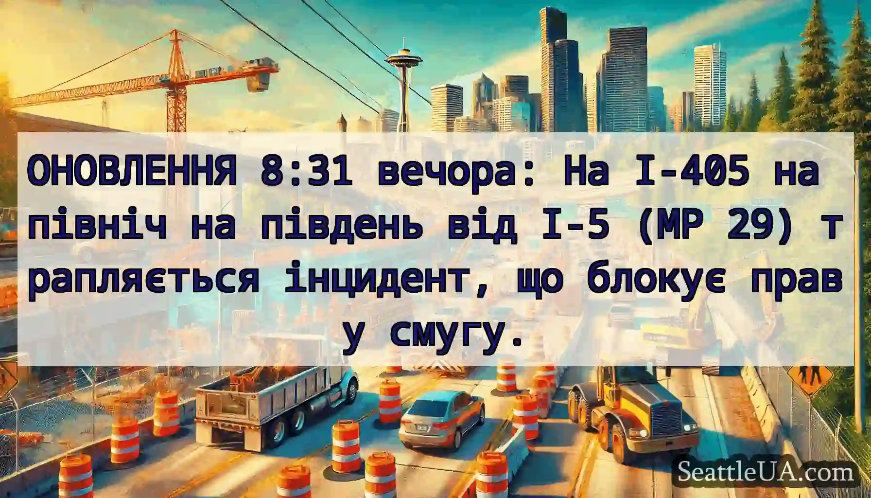 ОНОВЛЕННЯ 8:31 вечора: На I-405 на північ на