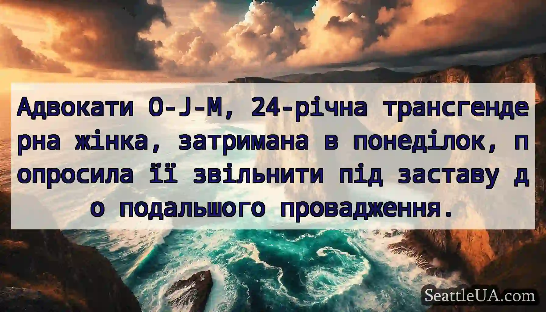 Адвокати O-J-M, 24-річна трансгендерна жінка,