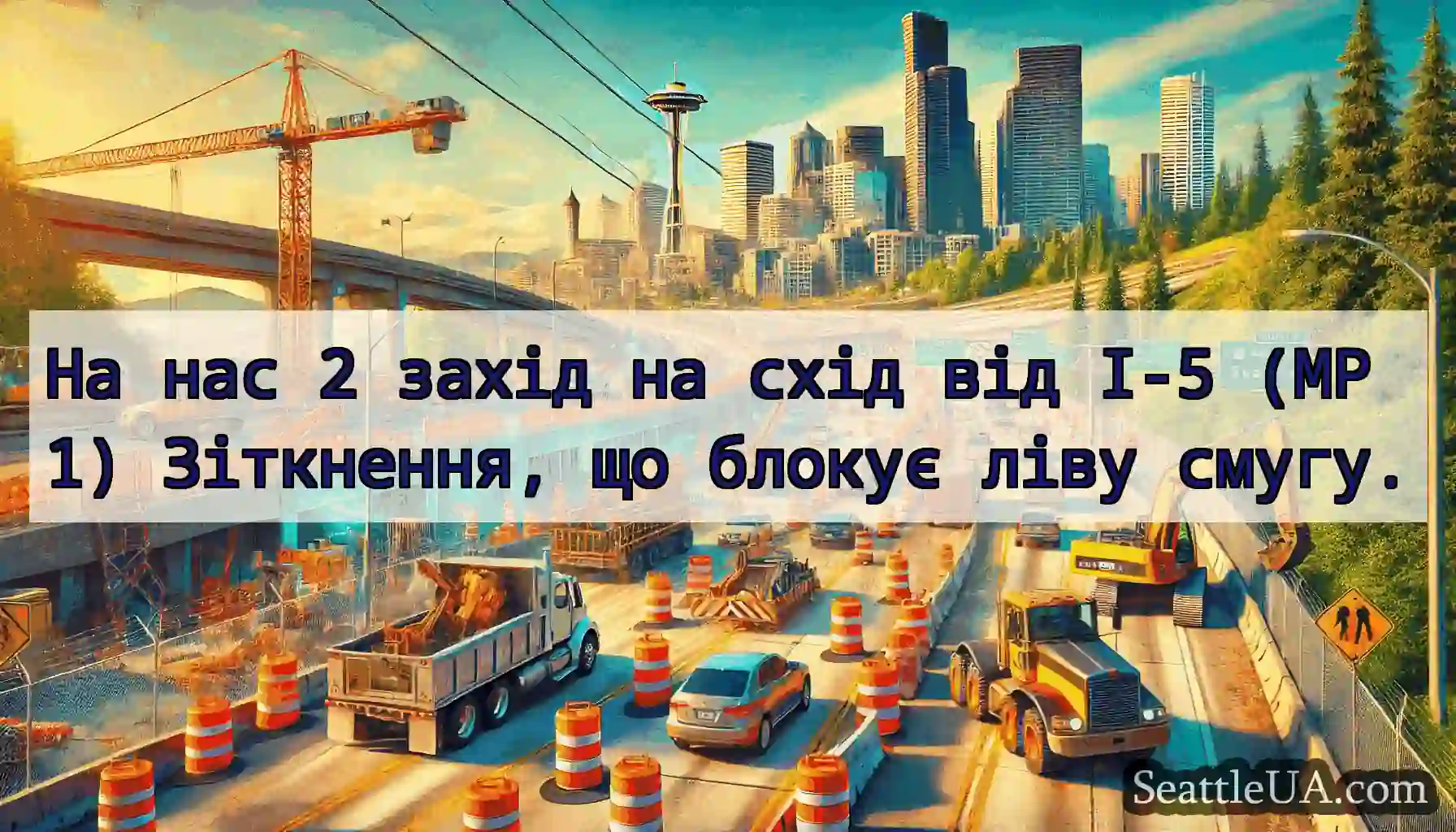 На нас 2 захід на схід від I-5 (MP 1) Зіткнення,