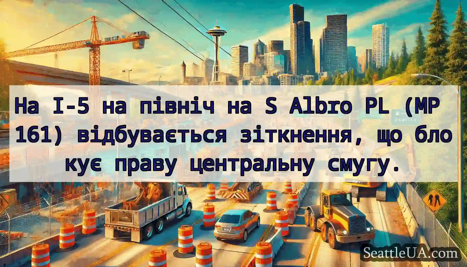 На I-5 на північ на S Albro PL (MP 161)