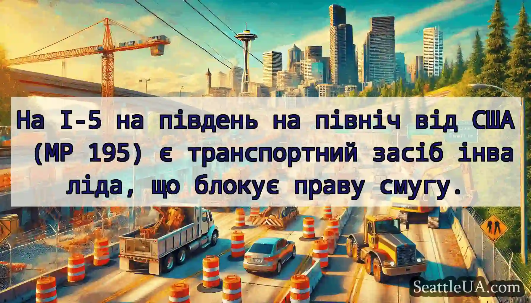 На I-5 на південь на північ від США (MP 195) є