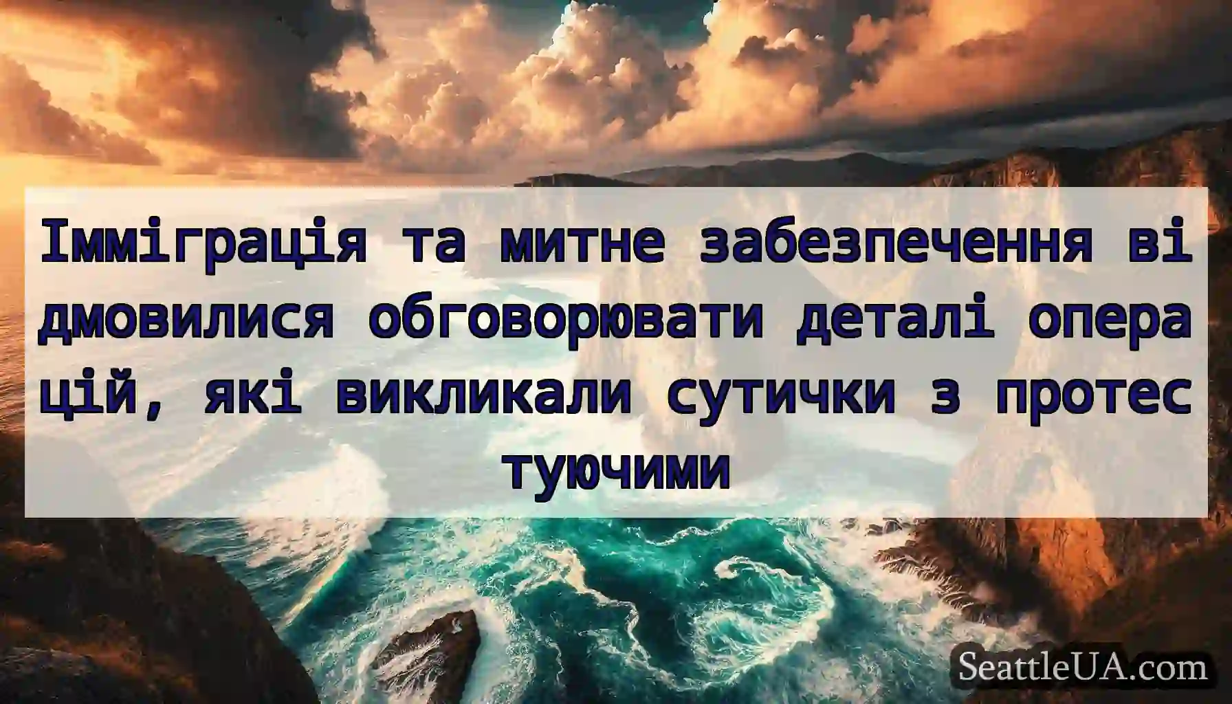 Імміграція та митне забезпечення відмовилися