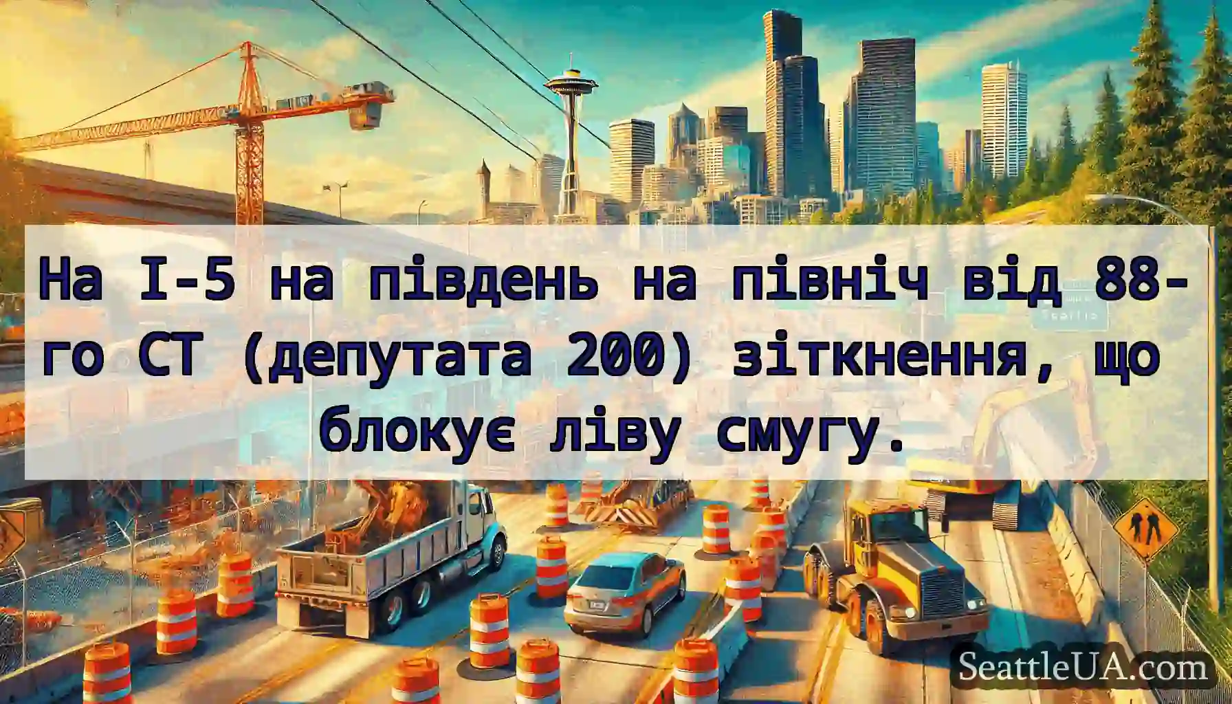 На I-5 на південь на північ від 88-го СТ