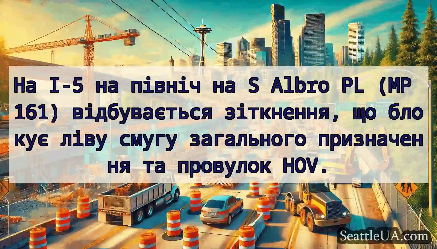 На I-5 на північ на S Albro PL (MP 161)