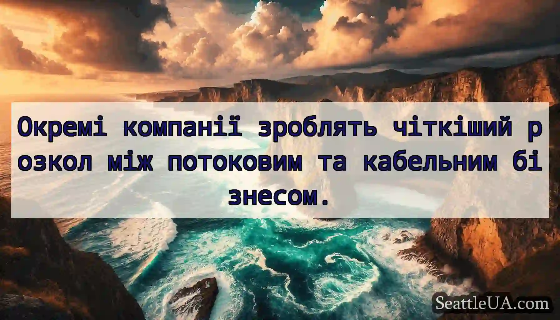 Окремі компанії зроблять чіткіший розкол між