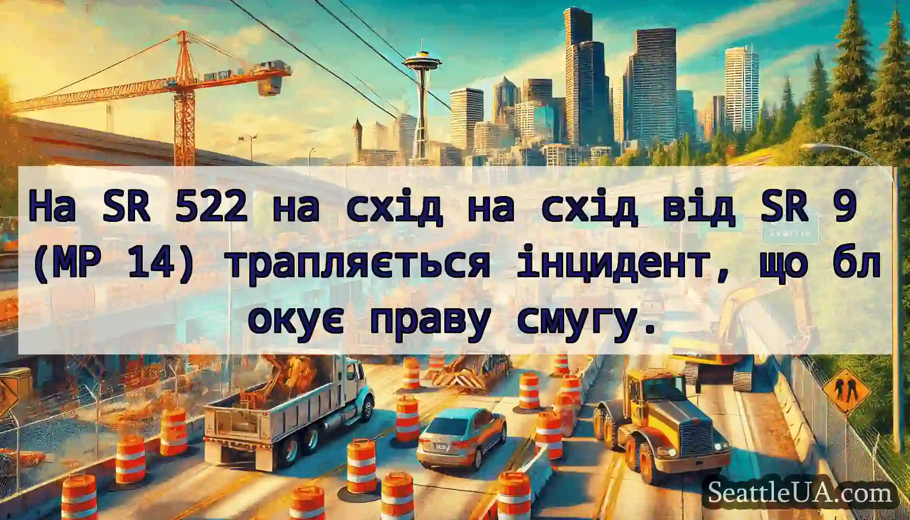 На SR 522 на схід на схід від SR 9 (MP 14)