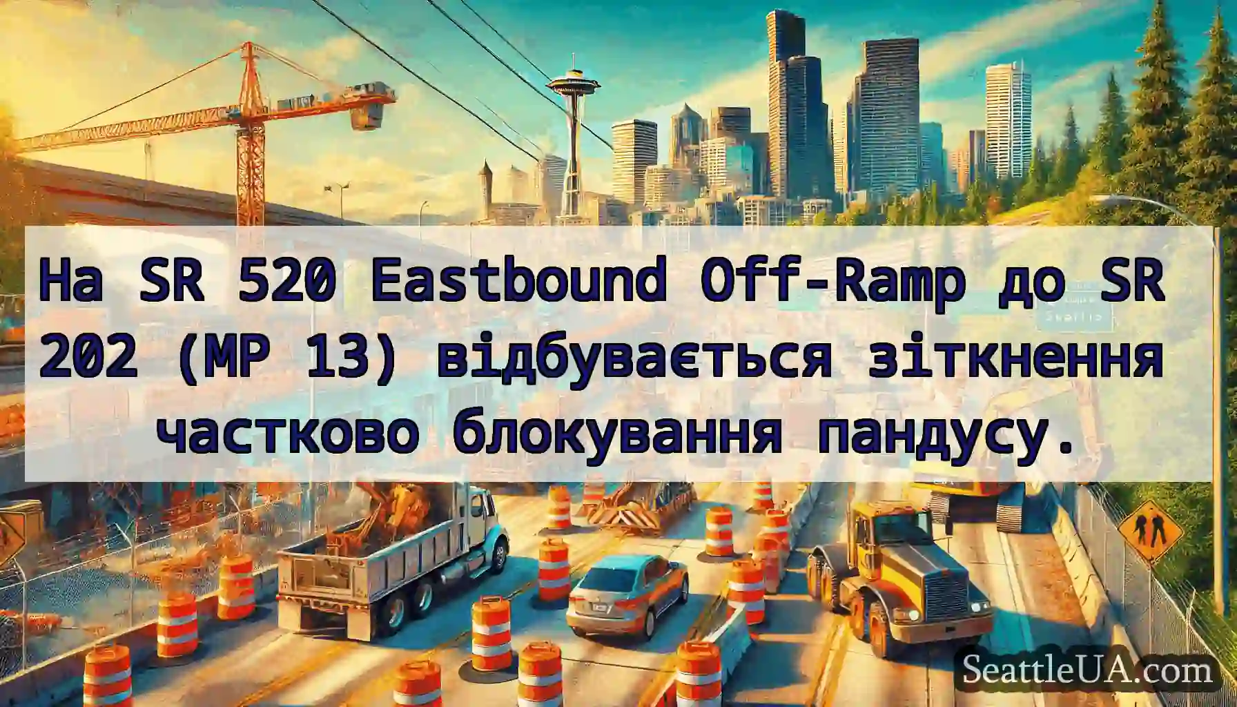 На SR 520 Eastbound Off-Ramp до SR 202 (MP 13)