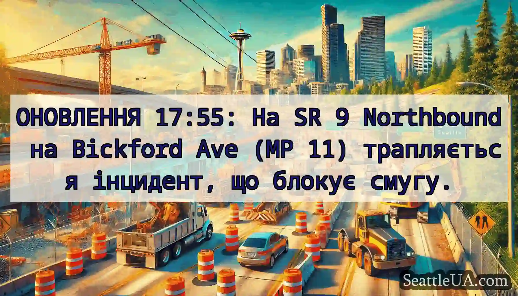 ОНОВЛЕННЯ 17:55: На SR 9 Northbound на Bickford