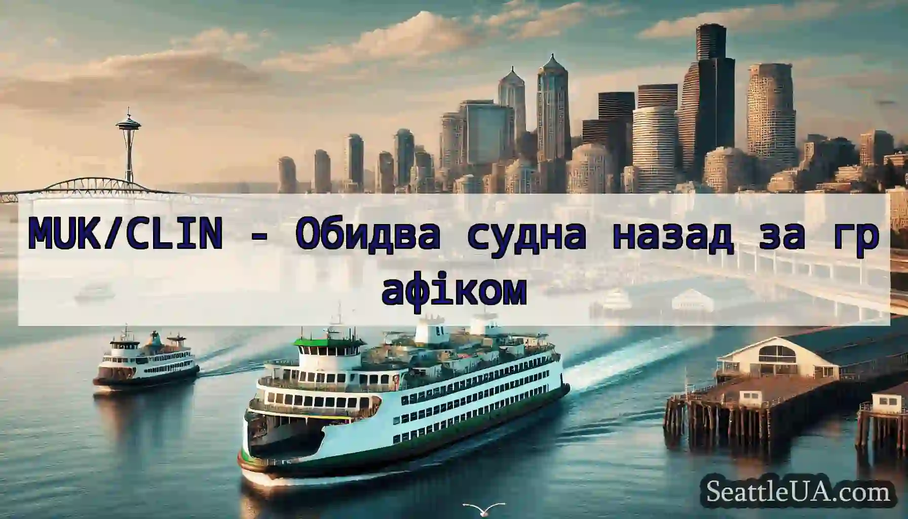 MUK/CLIN - Обидва судна назад за графіком