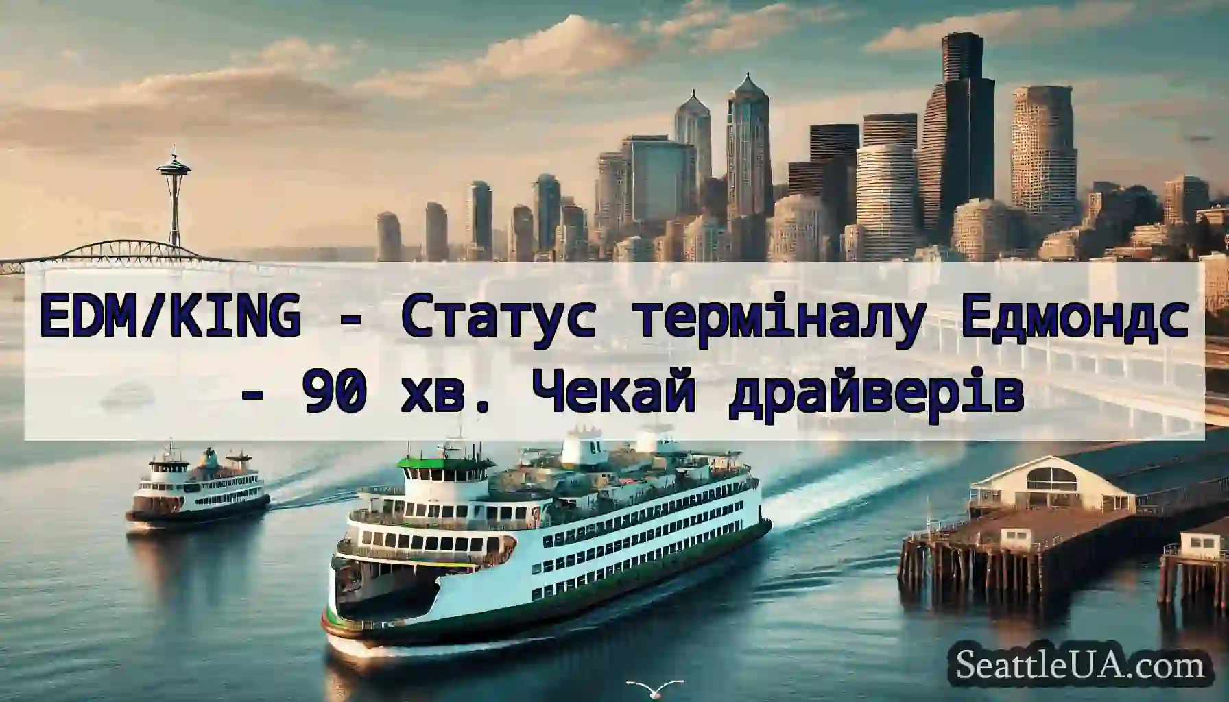 EDM/KING - Статус терміналу Едмондс - 90 хв.