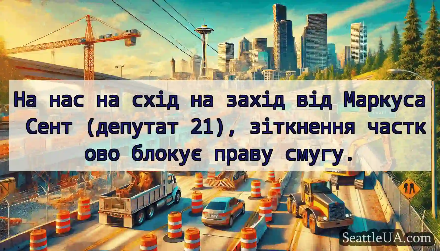 На нас на схід на захід від Маркуса Сент (депутат