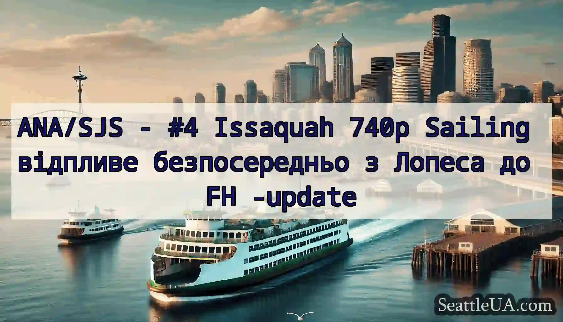 ANA/SJS - #4 Issaquah 740p Sailing відпливе