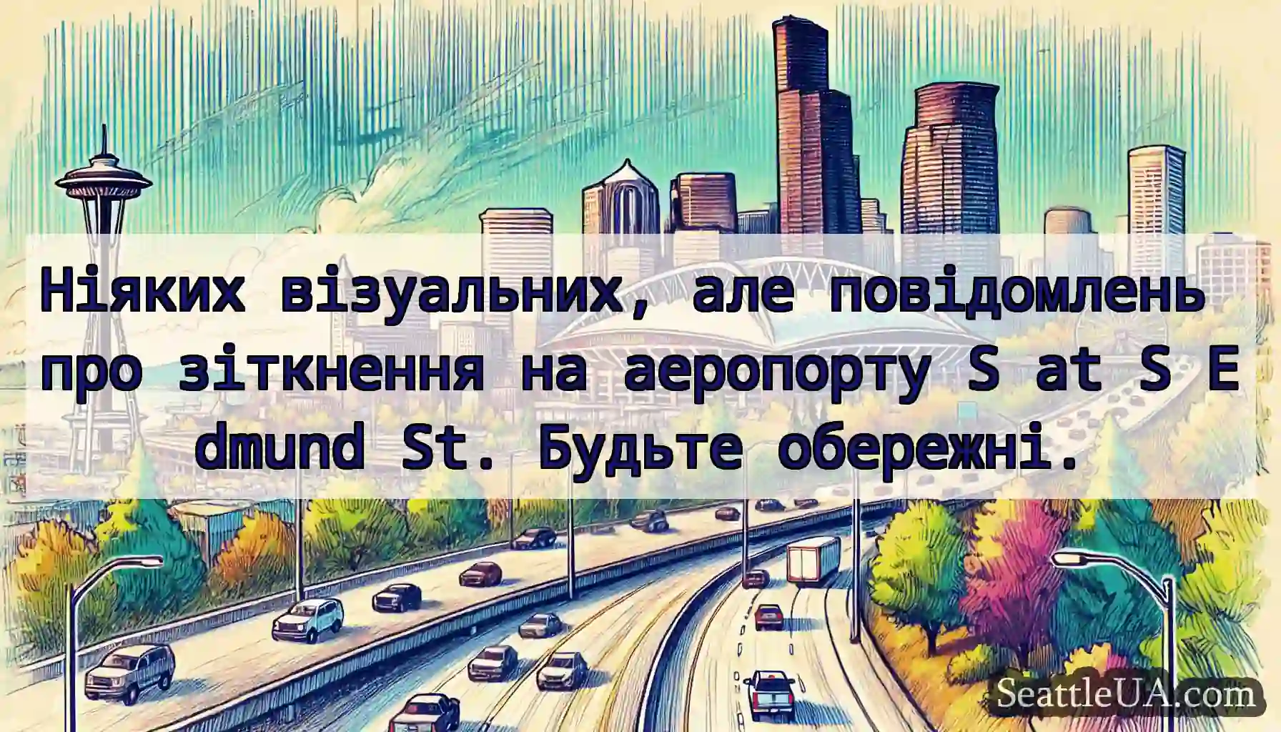 Ніяких візуальних, але повідомлень про зіткнення