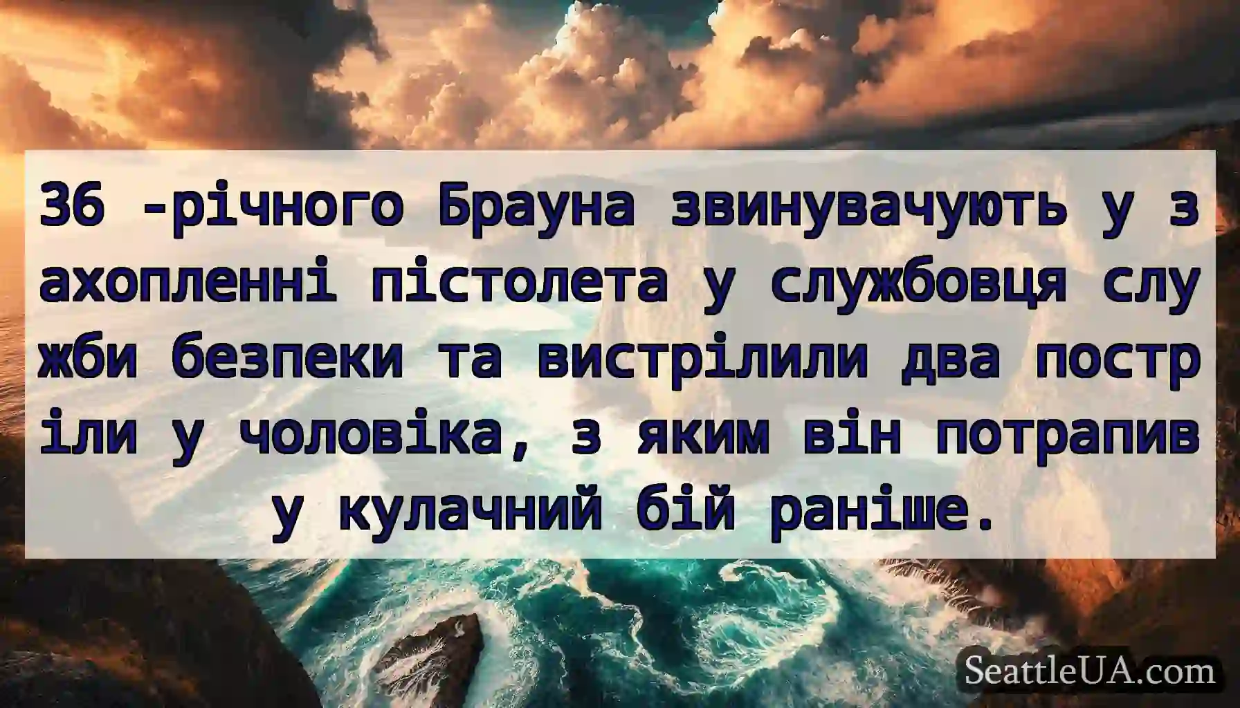 36 -річного Брауна звинувачують у захопленні